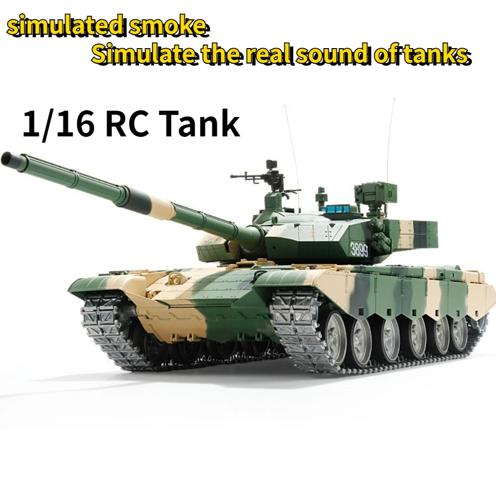 

2.4G 1/16 RC Tank 99A Henglong Tank Large Professional Tracked Vehicle with Lighting and Sound Set Smoke To Send To Friends