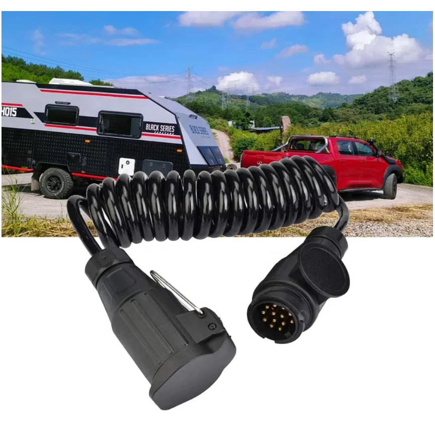 Euro 13-Pin to 13-Pin Trailer Extension Cable Adapter for Caravan Motorhome - view 6