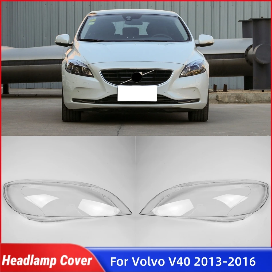 

Для Volvo V40 2013 2014 2015 2016 автомобильная фара, абажур, стекло, передняя фара автомобиля, крышка объектива, оболочка