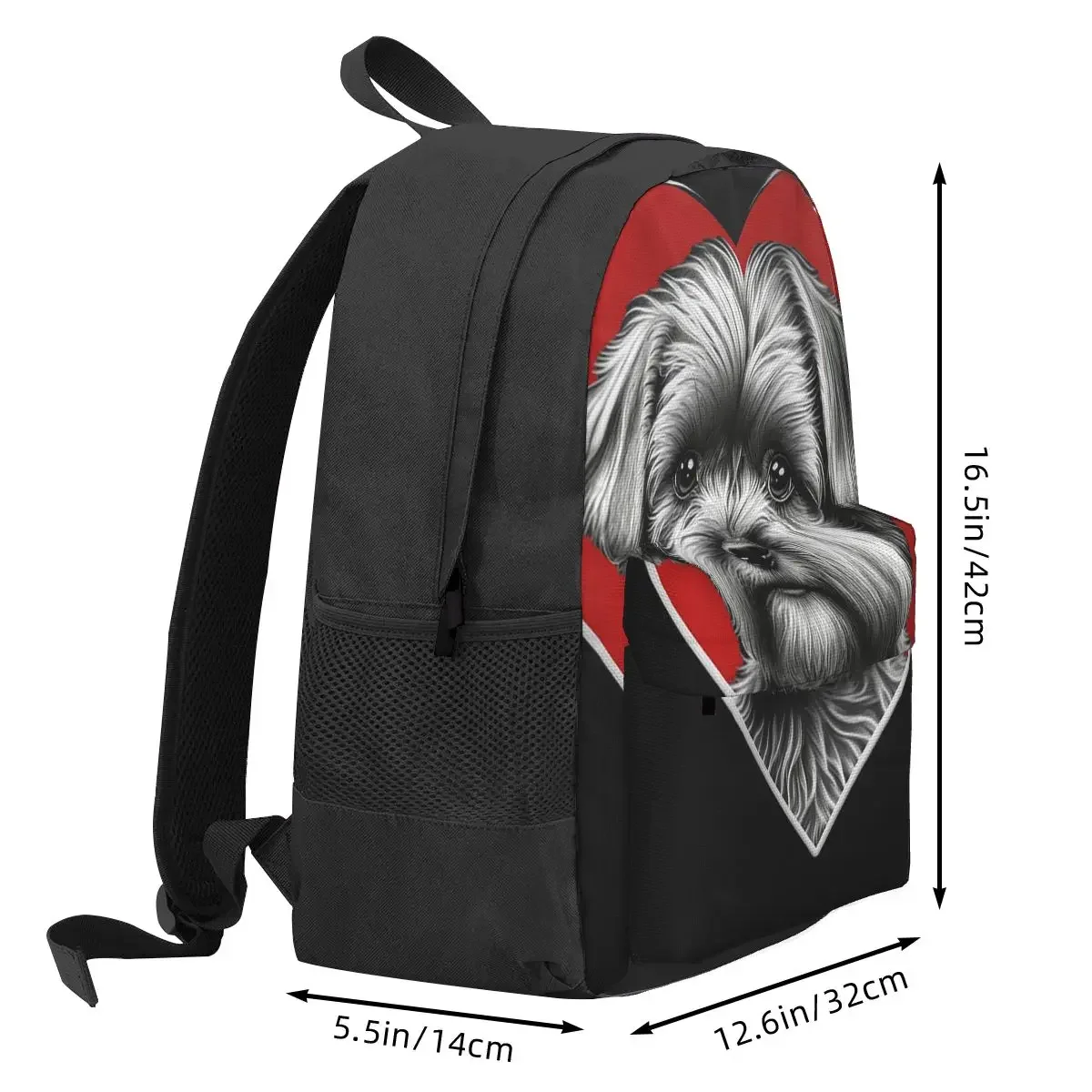 Dog Lover Shih Tzu Crest Mochilas para crianças, Mochilas escolares para crianças, Mochila para meninos e meninas, Mochila dos desenhos animados, Mochila de viagem