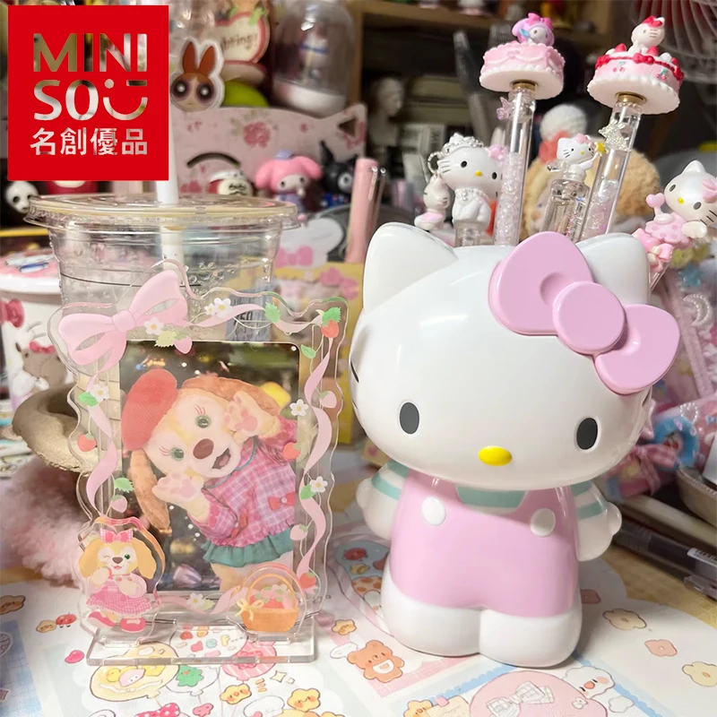 Sanrio Characters Series Kuromi Hellokitty My Melody Cinnamoroll Makeup Brush Storage Cute Pen Holder Stationery Kids Study Gift