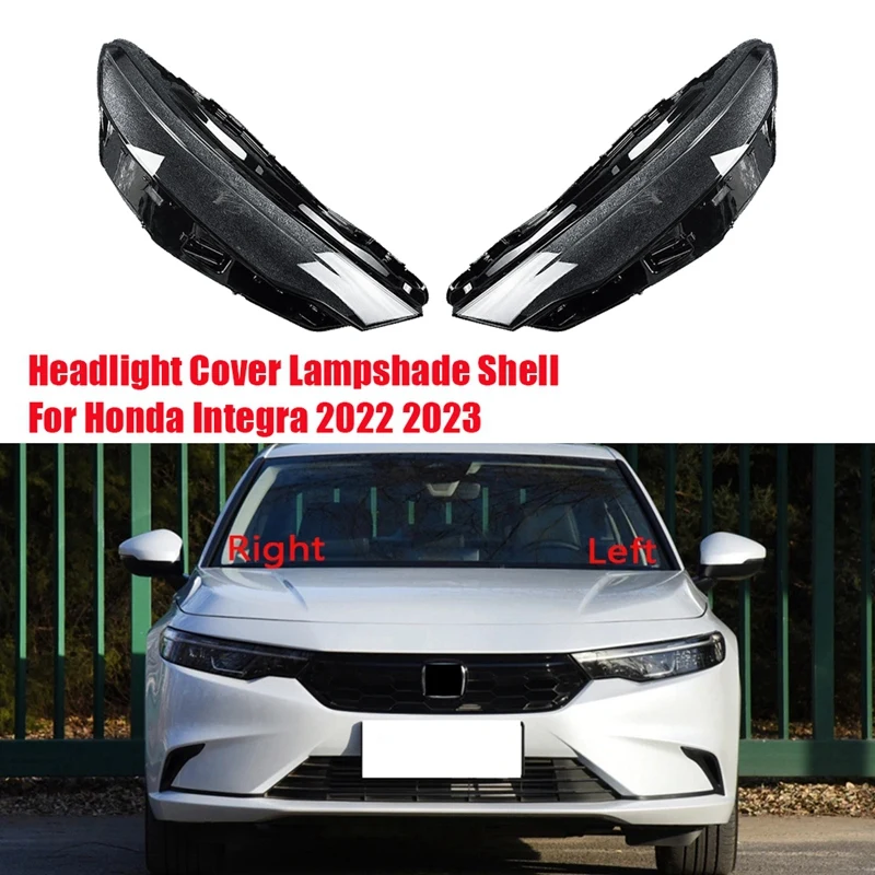 

Headlight Cover Housing For Honda Integra 2022 2023 Replace Head Light Lamp Glass Lens Lamp Case Lampshade Shell Caps