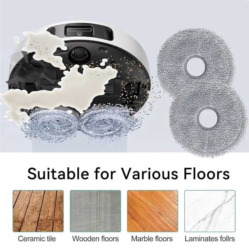 

ABRW-Replacement Parts For Dreame Mova E30 Ultra Robot Vacuum Cleaner Main Side Brush HEPA Filter Mop Pad Dust Bag