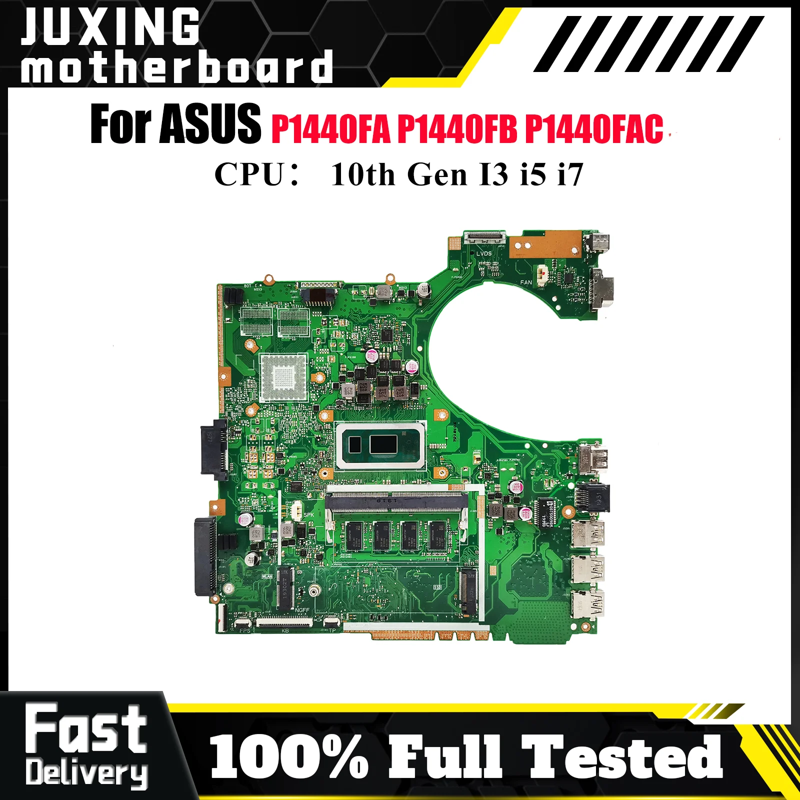 

P1440FA Материнская плата для ноутбука ASUS ProArt P1440F P1440FA P1440FAC P1440FB Материнская плата с 10-го поколения I3 i5 i7 100% тестирование OK stk