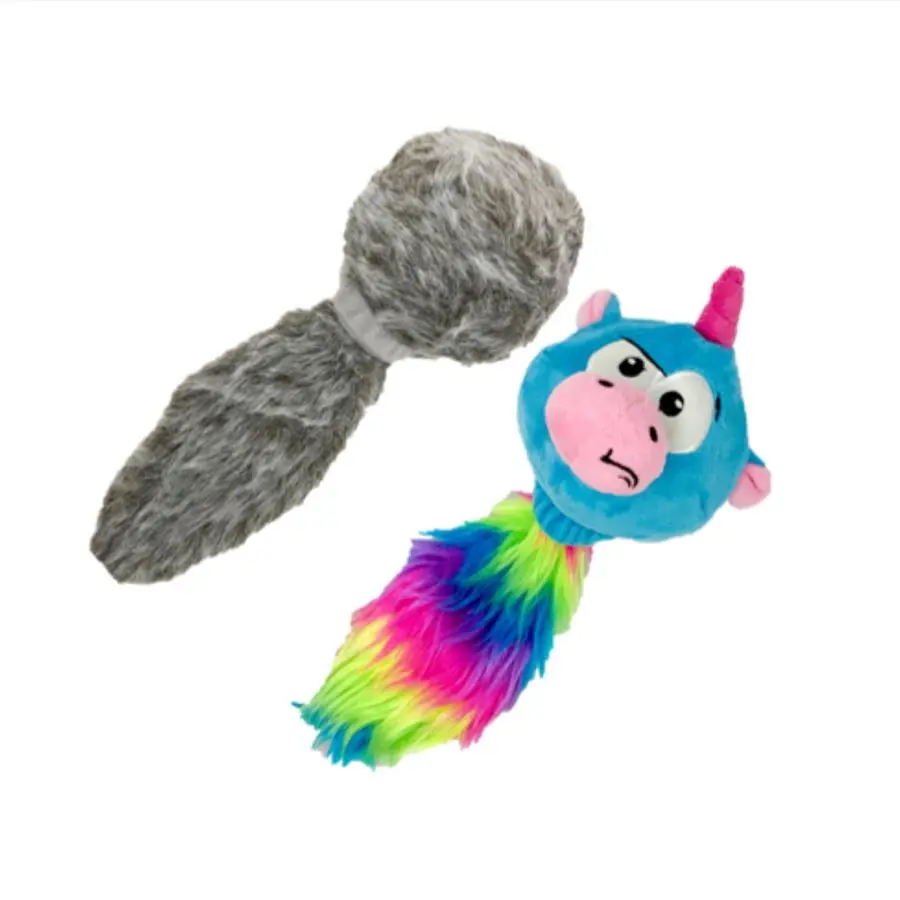 

Pet Doggie Tail amp Unicorn Pal Интерактивные плюшевые игрушки для собак 2 упаковки Value Pack Интерактивная игрушка That Wiggles, вибрация amp Barks Do