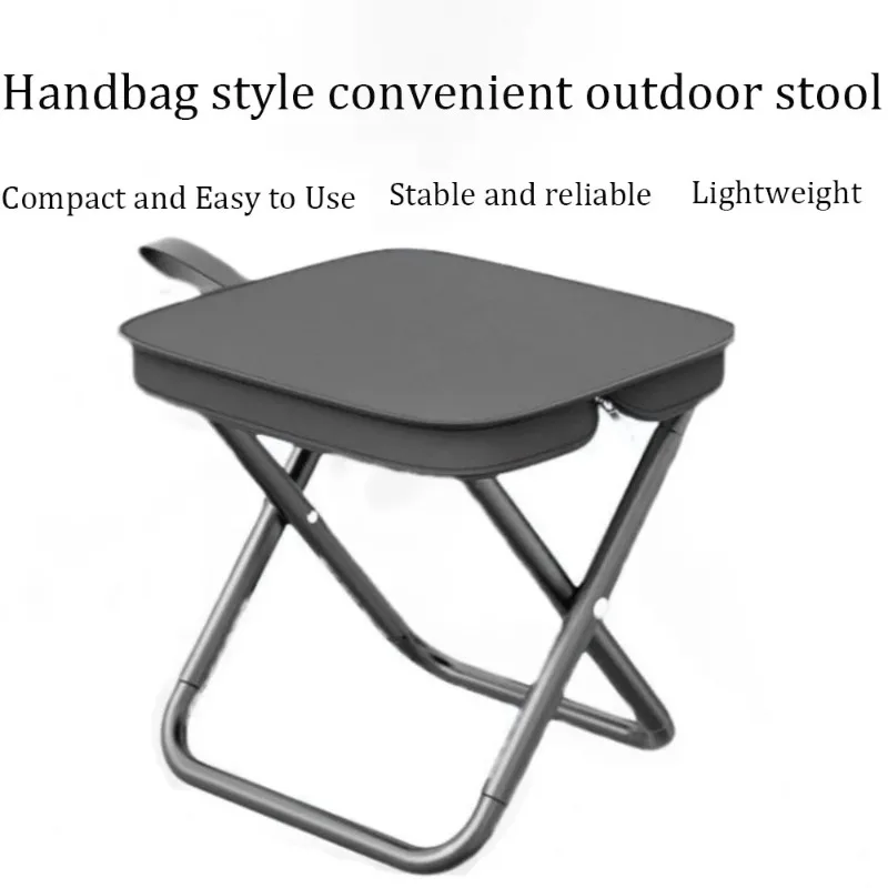 Home low stools, outdoor folding stools, hand in hand with bags, Mazha, tourism, camping, fishing, train queues, small stools