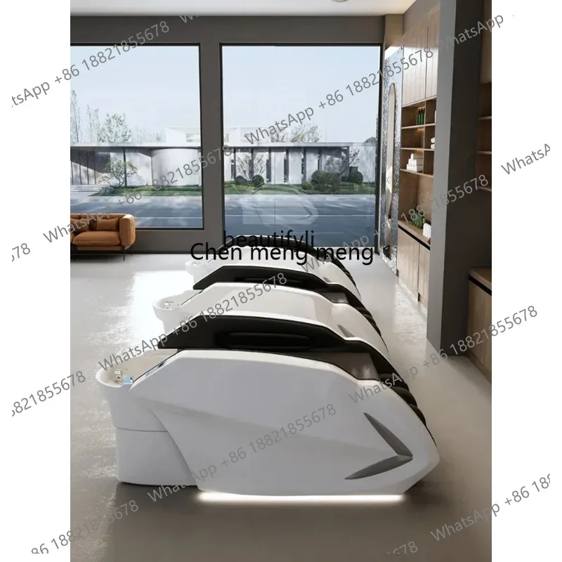 

LHY26 ssss 26 Electric Massage Water Circulation Shampoo Chair Barber Shop Ceramic Basin Head Therapy Bed Beauty Salon Fumigatio