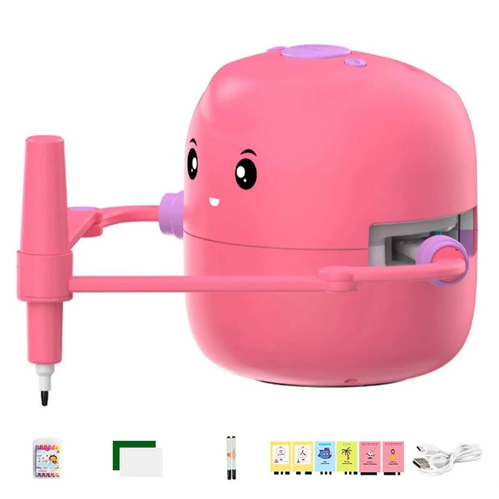 Interactive Educational Drawing Robot Learning Drawing For Kids 100 Cards & Voice Interaction For Fun Art Enlightenment Guidance