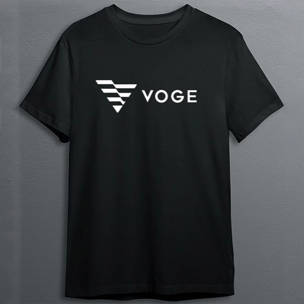 New VOGE Motorcycle Racing Rider Graphic Premium Cotton T Shirt Casual Outdoor Street Riding Breathable Comfortable Sports Top