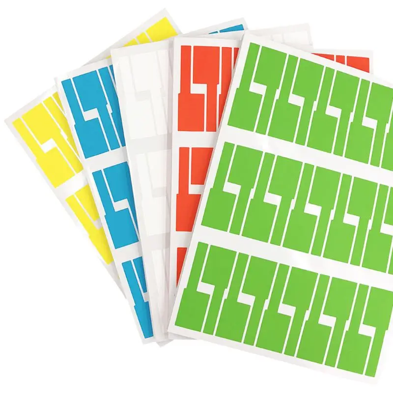 30Pcs Self-Adhesive Cable Label Waterproof Identification Tags for Office School