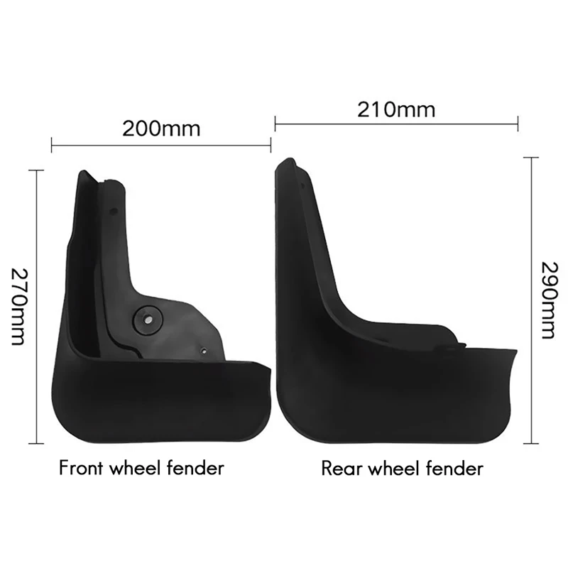 Mudflap For Toyota 4Runner N180 1996-2002 2000 MK2 Toyota Hilux SW4 Hilux Surf Fender Zhongxing Admiral Accessorie Two Piece Set