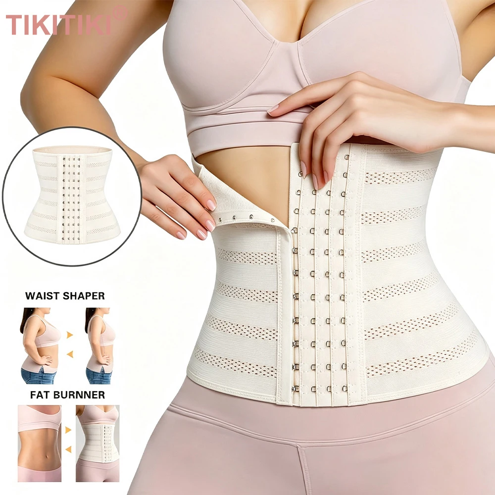 Plus Size Waist Trainer Corset Belt Tummy Control Shapewear Postpartum Belly Wrap Slimming Waist Cincher Body Shaper For Women