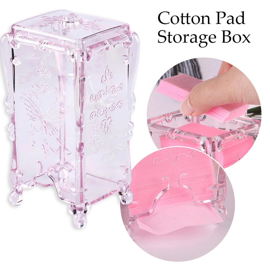 1Pcs Nail Polish Remover Wipe Holder Storage Box Manicure Art Remover Paper Wipe Container Storage Box