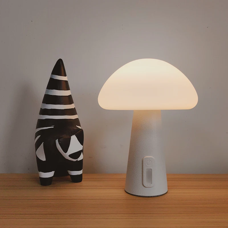 Mushroom Led Table Lamp Charging Touch Desk for Coffee Bar  Hotel Bedroom Decoration Nordic Creative Atmosphere Small Night Ligh