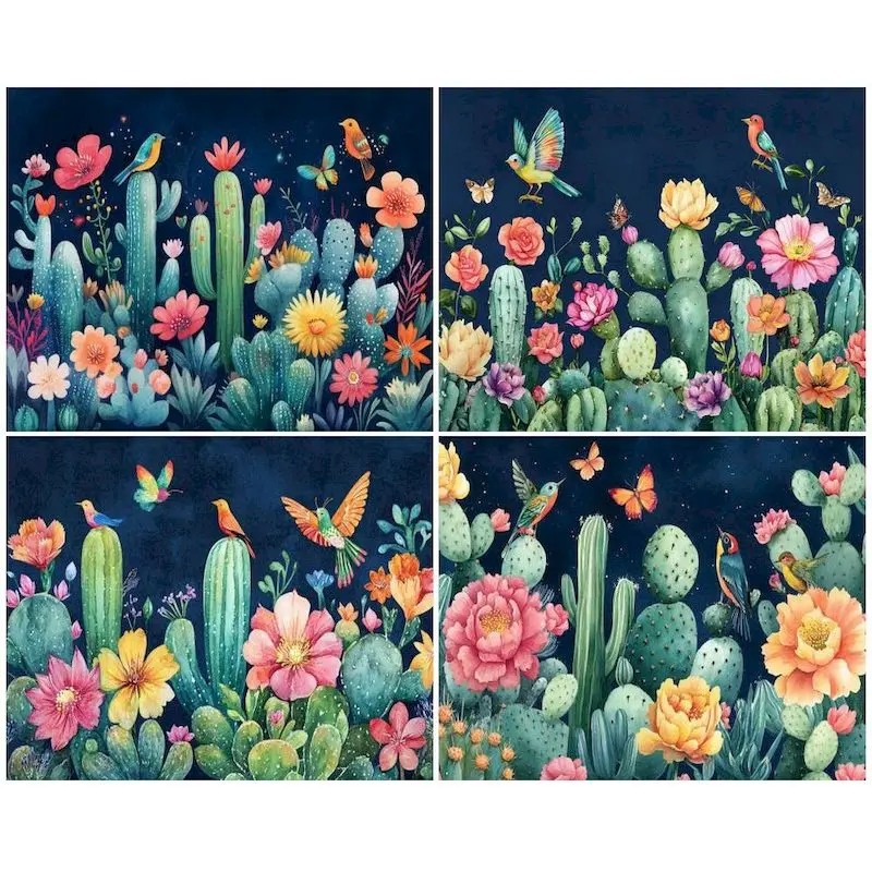 

GATYZTORY Painting By Number Flower Landscape Wall Art DIY Frame Picture By Numbers Sea Acrylic Canvas Home Decor Gift