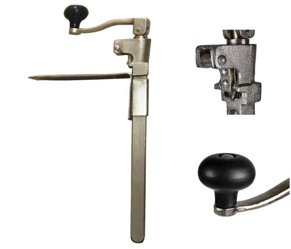 Tabletop Heavy Commercial Can Opener #1 Large Size Cast Iron Steel Manual Can Opening Tool