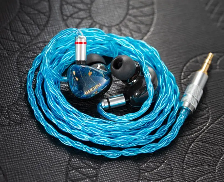 

Shozy Black Hole HIFI Monitor Earphones Wooden Dynamic Detachable DJ Studio Headset for Audiophiles Musician 0.78mm 2pin ACG