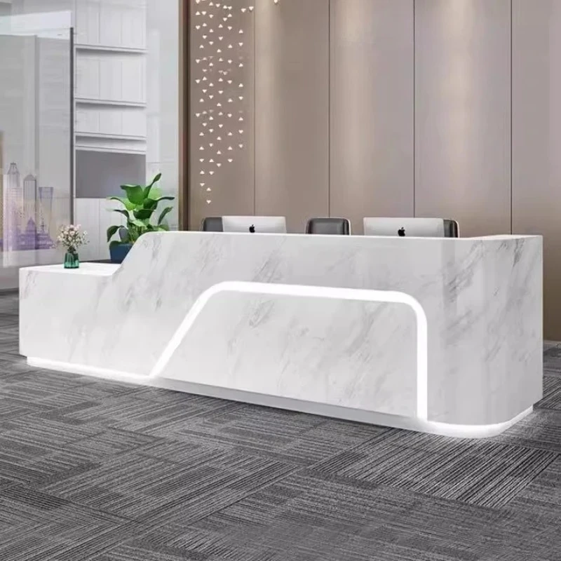 

Столы для салонов красоты, дисплей, продвижение работы, высокое качество, современная стойка, промышленные столы, бизнес-изогнутая мебель Schreibtisch