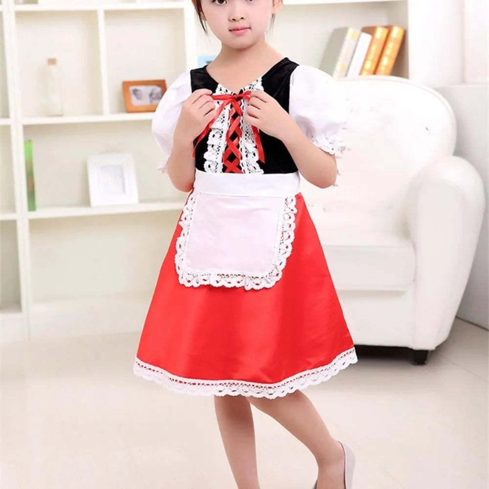 

Performance Halloween Christmas Costumes Dress with Cloak Party Princess Costume Set Funny Sweet 4Pieces Cosplay Costumes