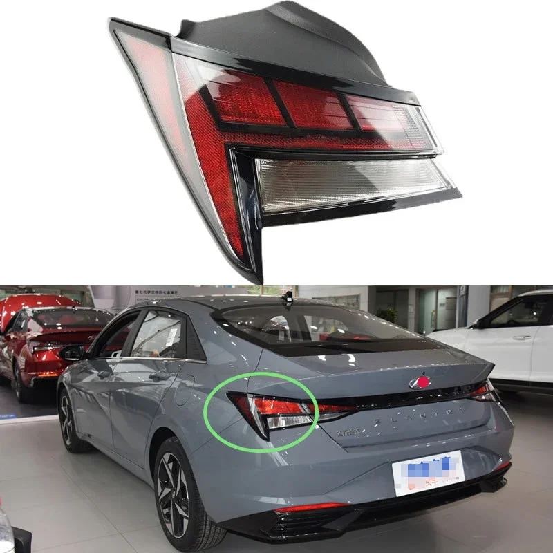 

For Hyundai Elantra / Avente 2020 2021 Car Accessories LED Rear Outside Tail Light Assembly Brake lights turn lights Rear lamp