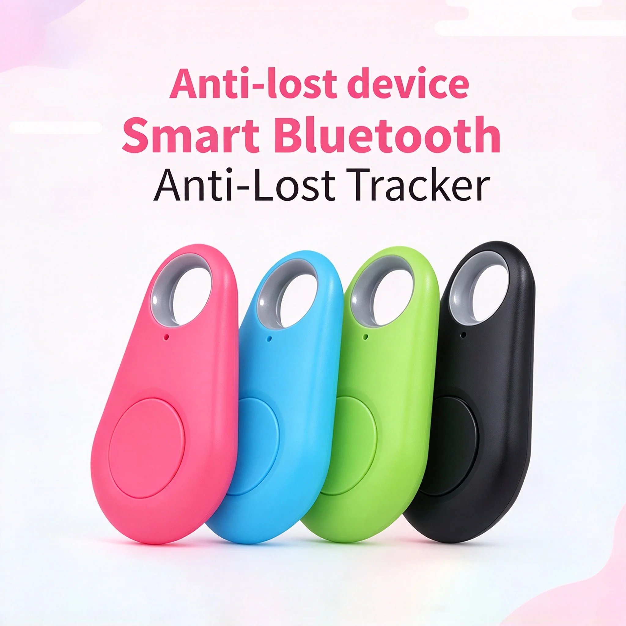 Multi-Functional Anti-Lost Tracker, Two-Way Finder for Phone & Belongings, Location Alarm Device, Selfie Remote Control Prevents