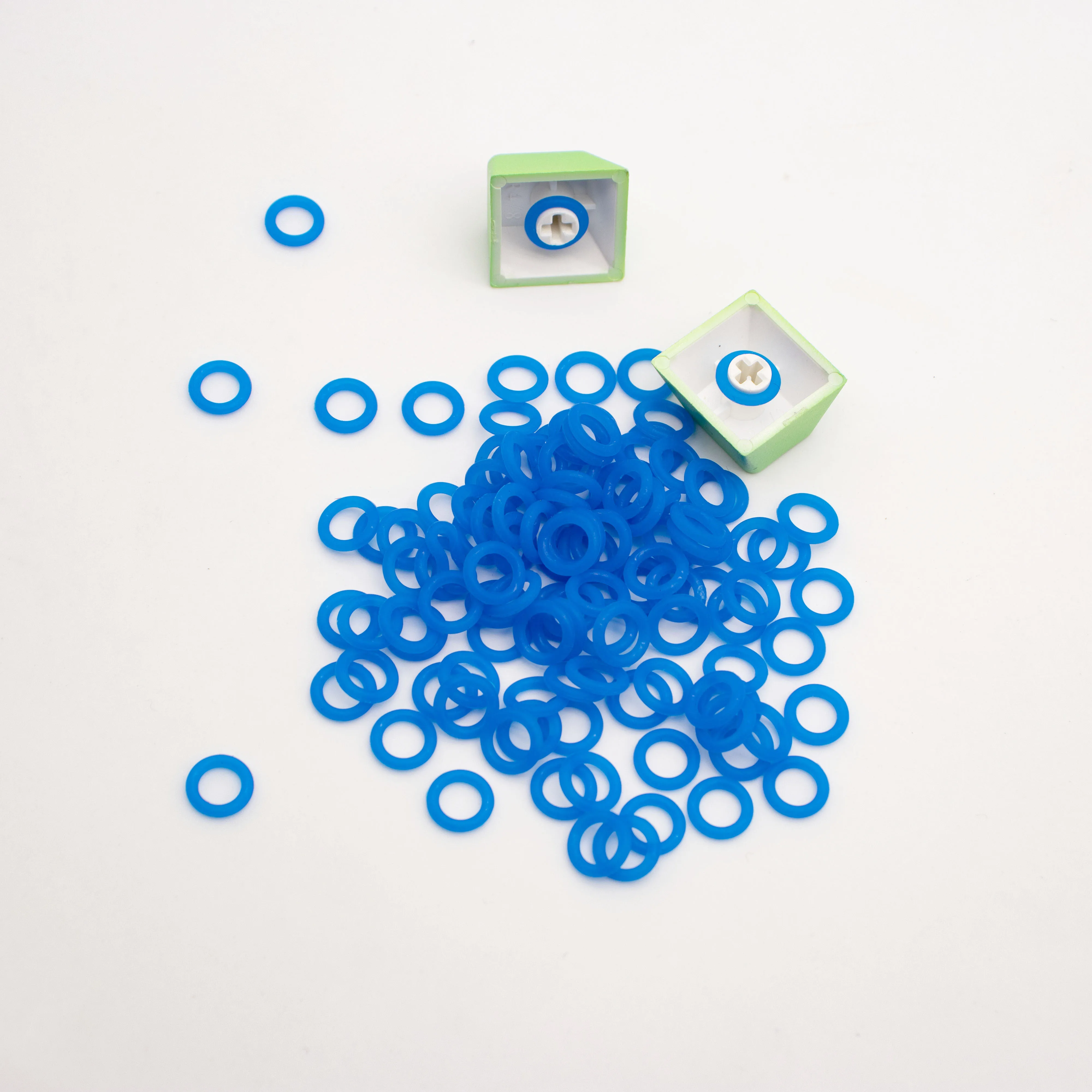 120Pcs Keycap O Ring Keyboard Buffer Elasticity Rubber Environmentally Friendly O-Ring Switch Dampeners Noise Reduction Seal
