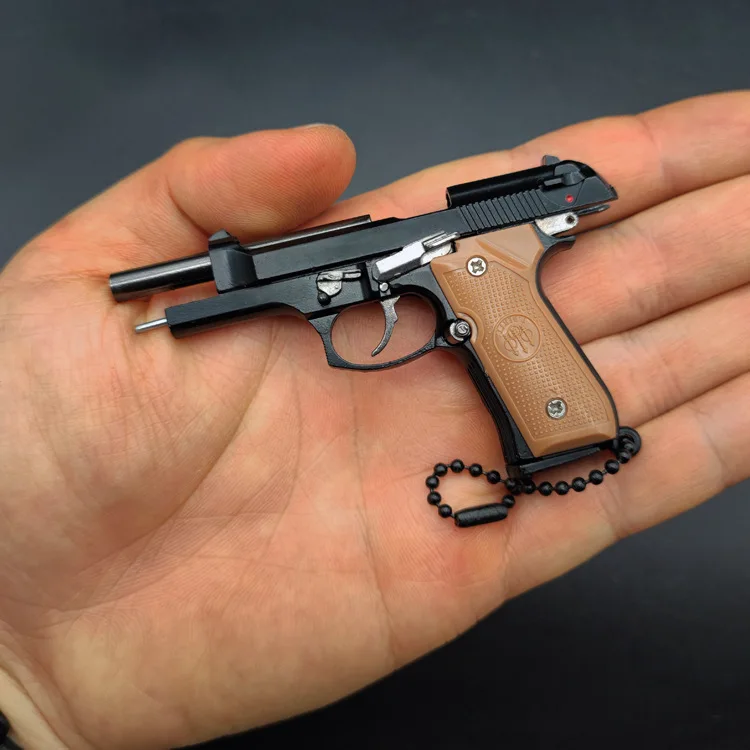 Modelo de arma de metal BERETTA 92F modelo sem título chaveiro de metal presente