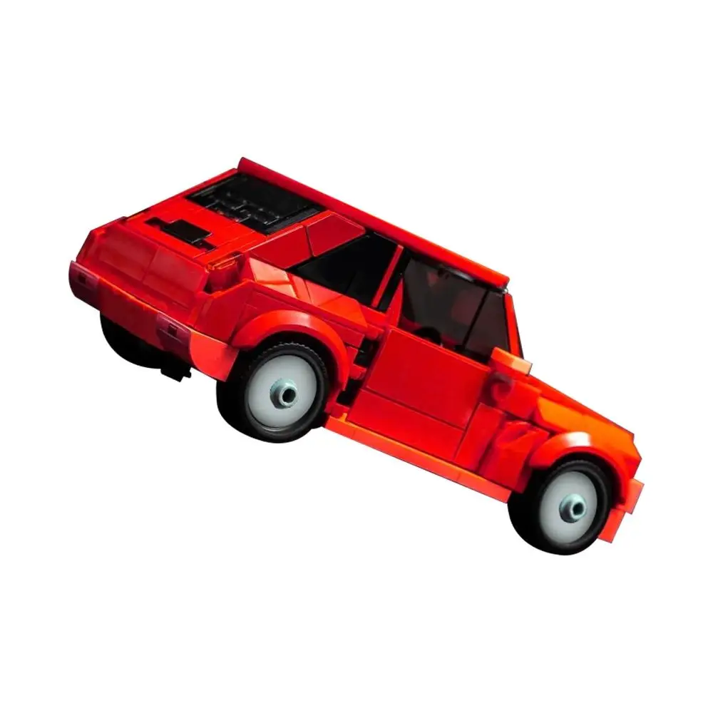 Gobricks MOC Renault 5 Turbo, Bloques de Construcción de Carreras, Renault 5 Turbo de Alta Potencia, Rojo, Modelo de Bloques de Construcción de Carreras, Juguetes de Ensamblaje, Regalos