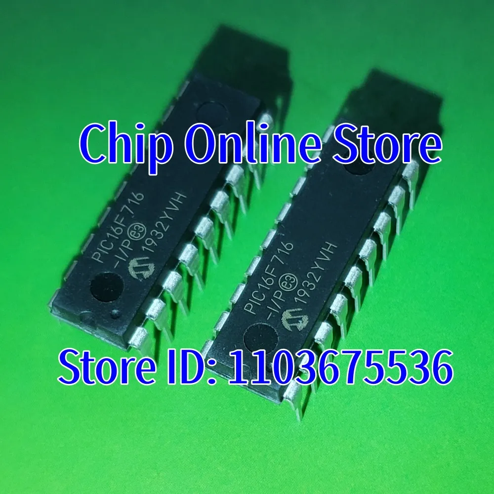 

2~100pcs PIC16F716-I/P PIC16F716 DIP18 New Original 8 Bit Microcontroller MCU