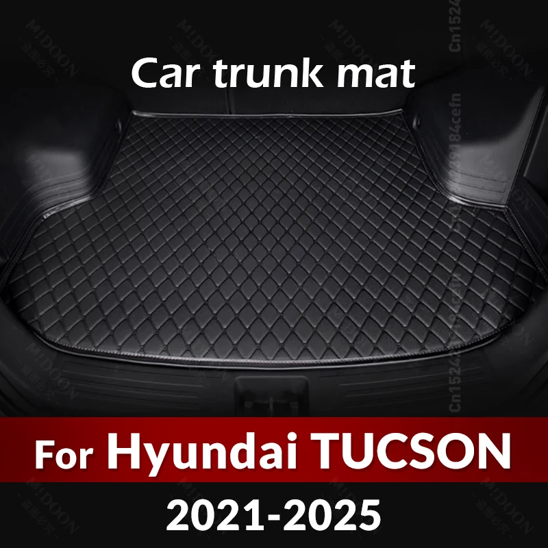 Car Trunk Mats For Hyundai TUCSON 2021 2022 2023 2024 2025 Custom Floor Mat Auto foot Pads Carpet Cover Interior Accessories