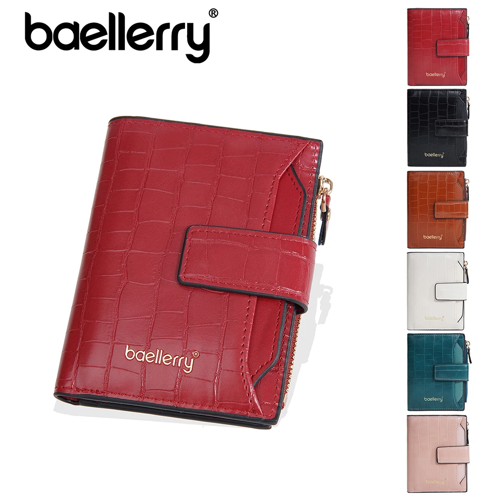 

Baellerry Top Quality New Short Women Wallets Card Holder Simple Female Purse Classic Zipper Coin Bag Brand Wallets For Girls