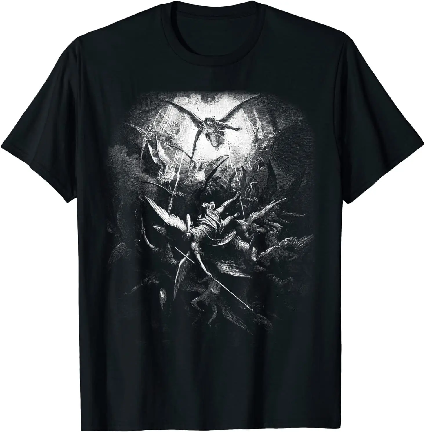 Gustave Dore - Michael Casts out all of Fallen Angels 1866 T-Shirt Size S-5XL