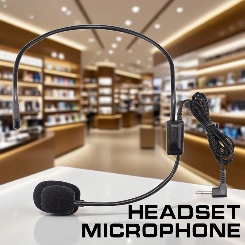 

Vocal Wired Headset Microphone microfono For Voice Amplifier Speaker Mike