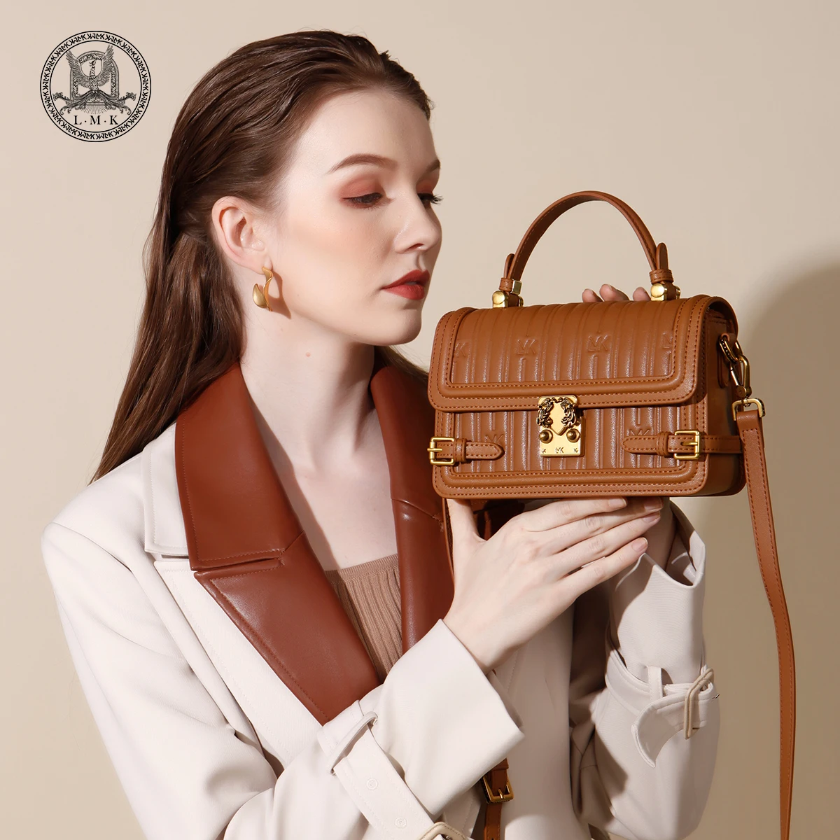 Handbags LMK Luan Feng Heming series cowhide women's luxury brand bag