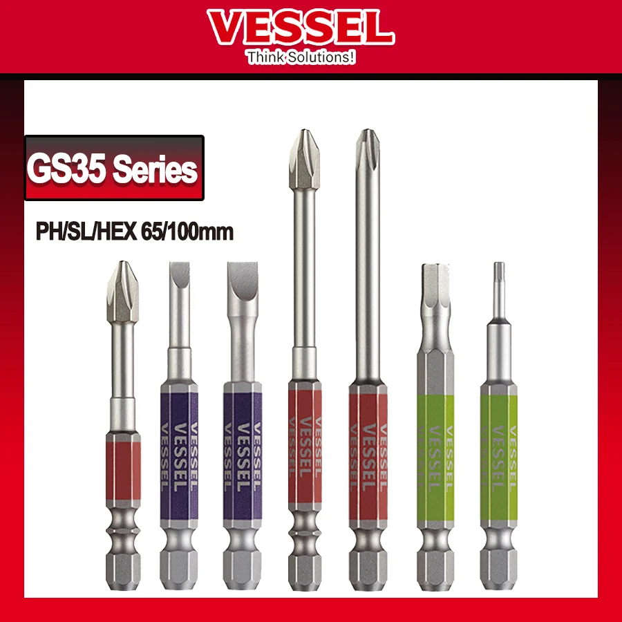 Gefäß Akku-Bohrer Set Schrauben dreher Bits Sets für Schlag fahrer Japan Werkzeuge Nr. gs35 Serie