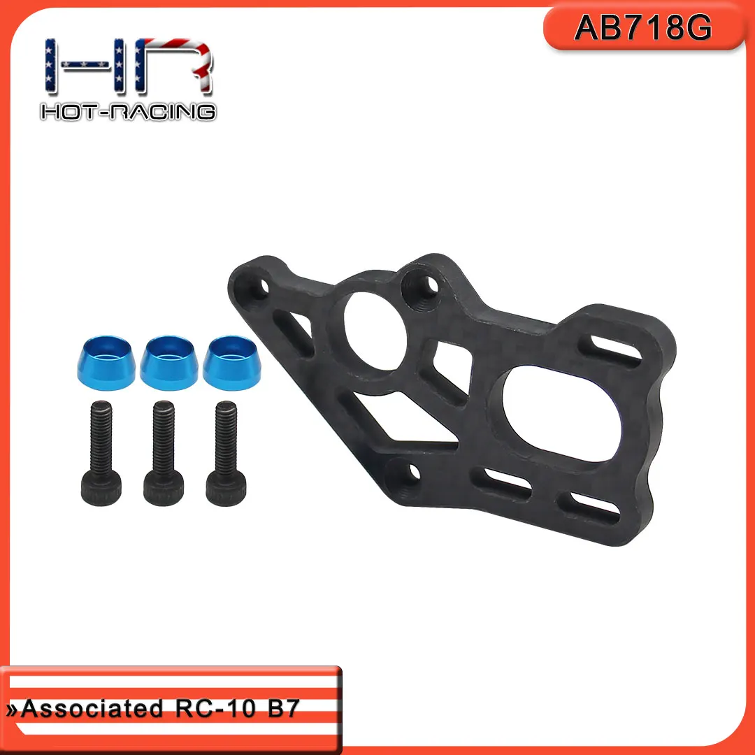 Hot Racing RC10 B7 Motor Mount Carbon TM Tri-Mount Hard Oxide Insert Replace ASC92739​