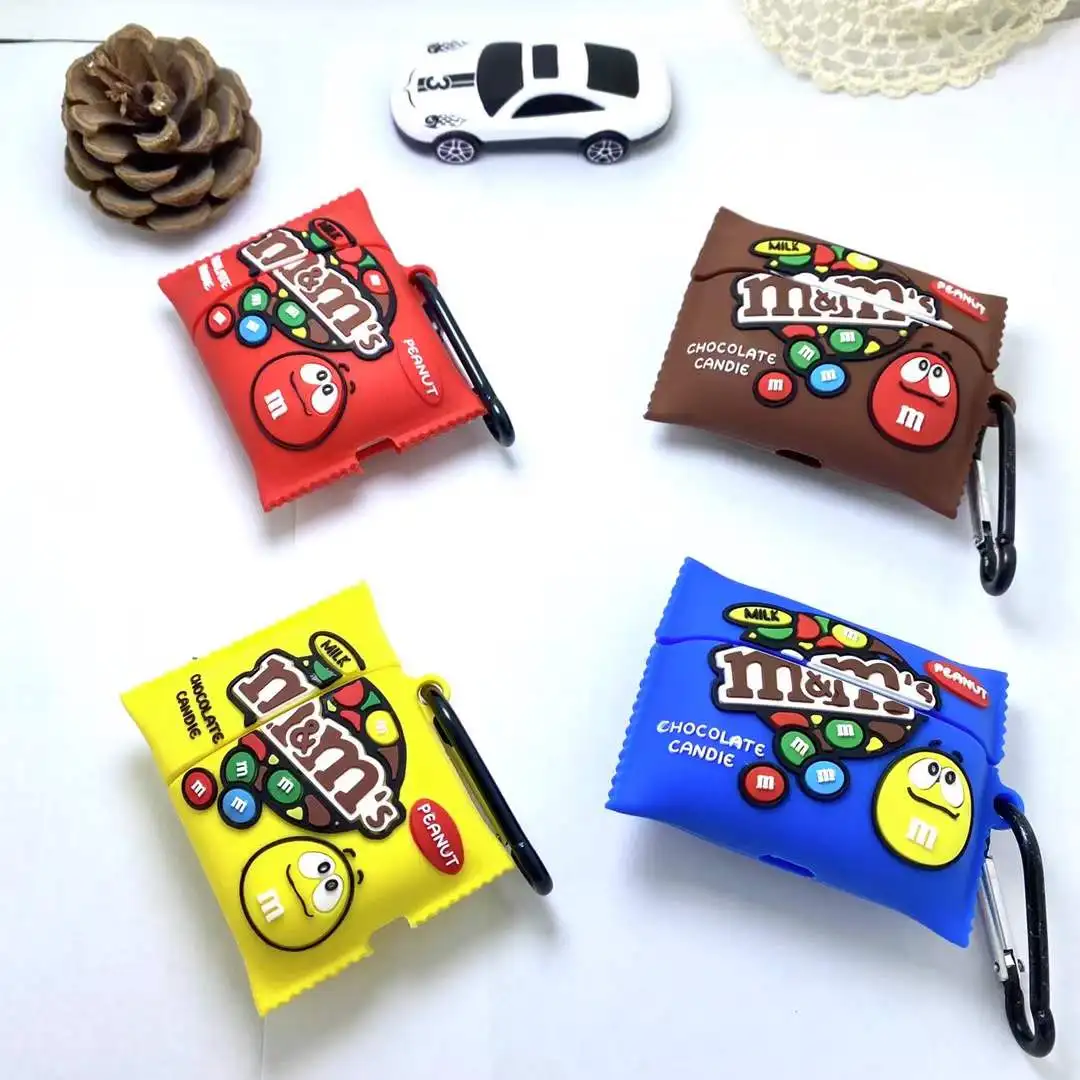 For Apple 2024 AirPods4 for AirPods3 for AirPods Pro 2 Case Cartoon 3D Chocolate Candy Case New Silicone Earphone Charging Cover