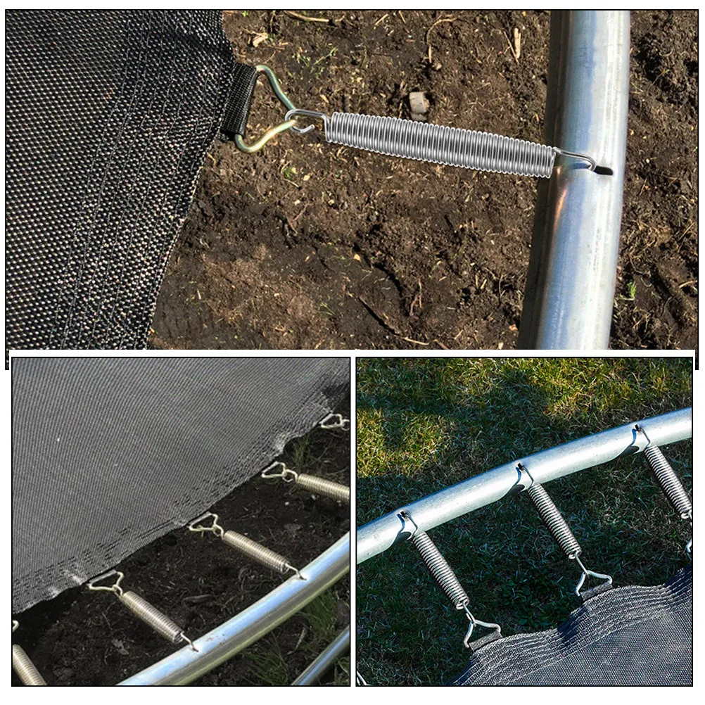 1Set Trampoline Spring Galvanized Metal Wire Sturdy Reliable Trampoline Replacement Parts Professional Accessories