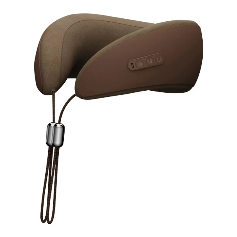 U-shaped cervical massage pillow neck pillow nap pillow mechanical massage massager memory cotton portable