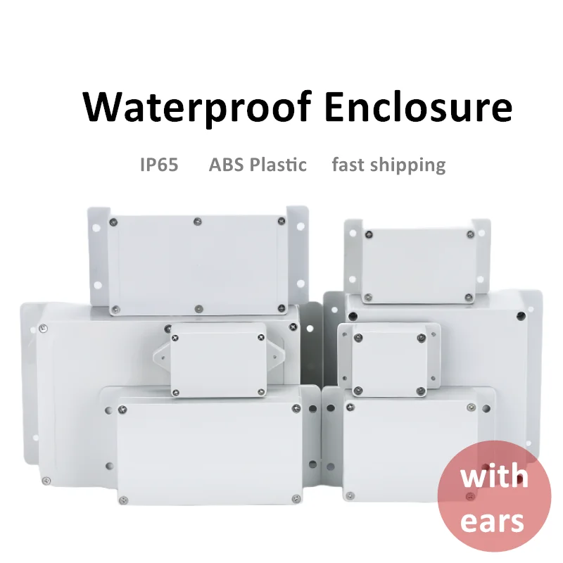 IP65 Waterproof ABS Plastic Enclosure For Electrical Projects Electronical Junction Box Support DIY With Clear Cover For Switch