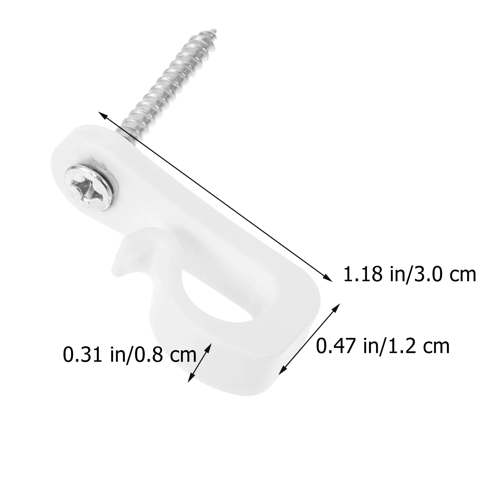 20Sets Light Hook Clips Screw Hooks for Hanging Party String Lights Outdoor Light Hangers Christmas Decorations