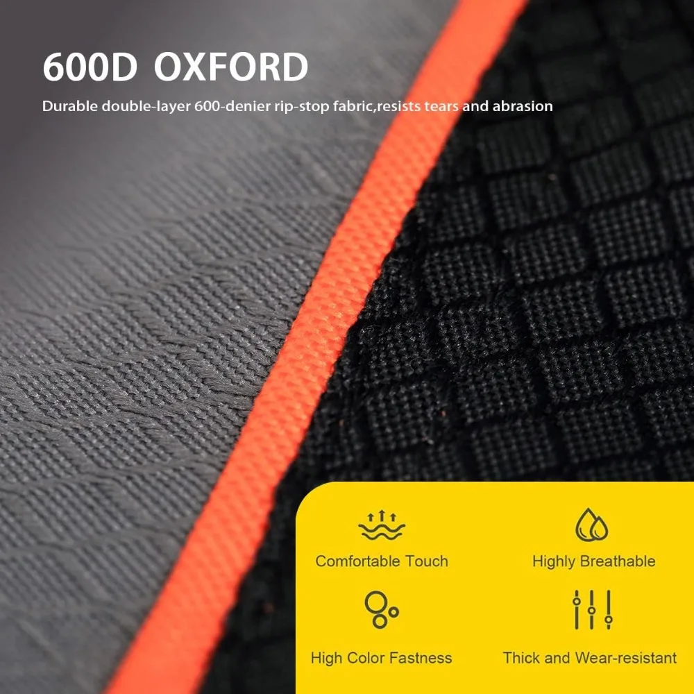 FAIR WIND Confezione da 2 sedie da campeggio sovradimensionate completamente imbottite con braccioli pieghevoli per carichi pesanti, supporto da 350 libbre con portabicchieri,