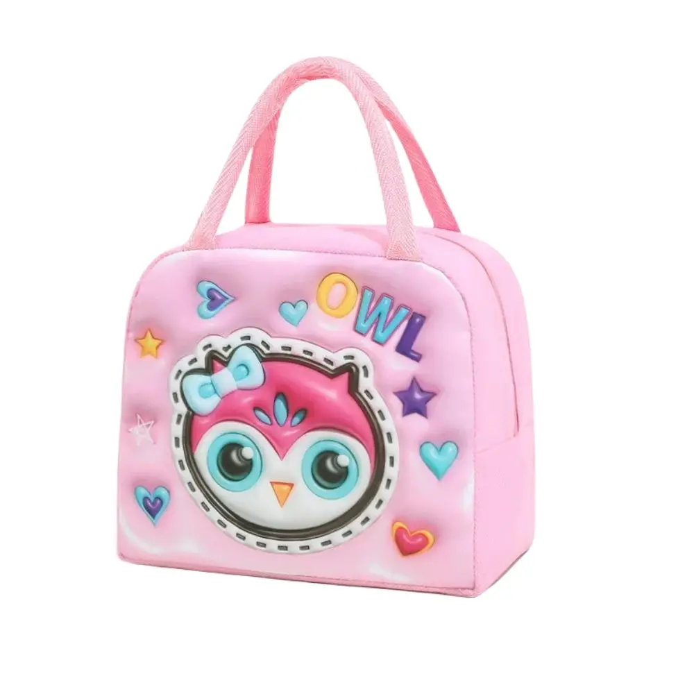 جديد ثلاثية الأبعاد للأطفال حقيبة حفظ الطعام الكرتون الألومنيوم احباط حقيبة عزل حراري تخزين رائع سميكة الطازجة حقيبة التخزين للأطفال #2