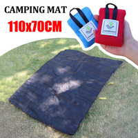 110x70cm Pocket Camping Mat Folding Camping Tent Beach Blanket Travel Hiking Lightweight Picnic Blanket Waterproof Beach Mat