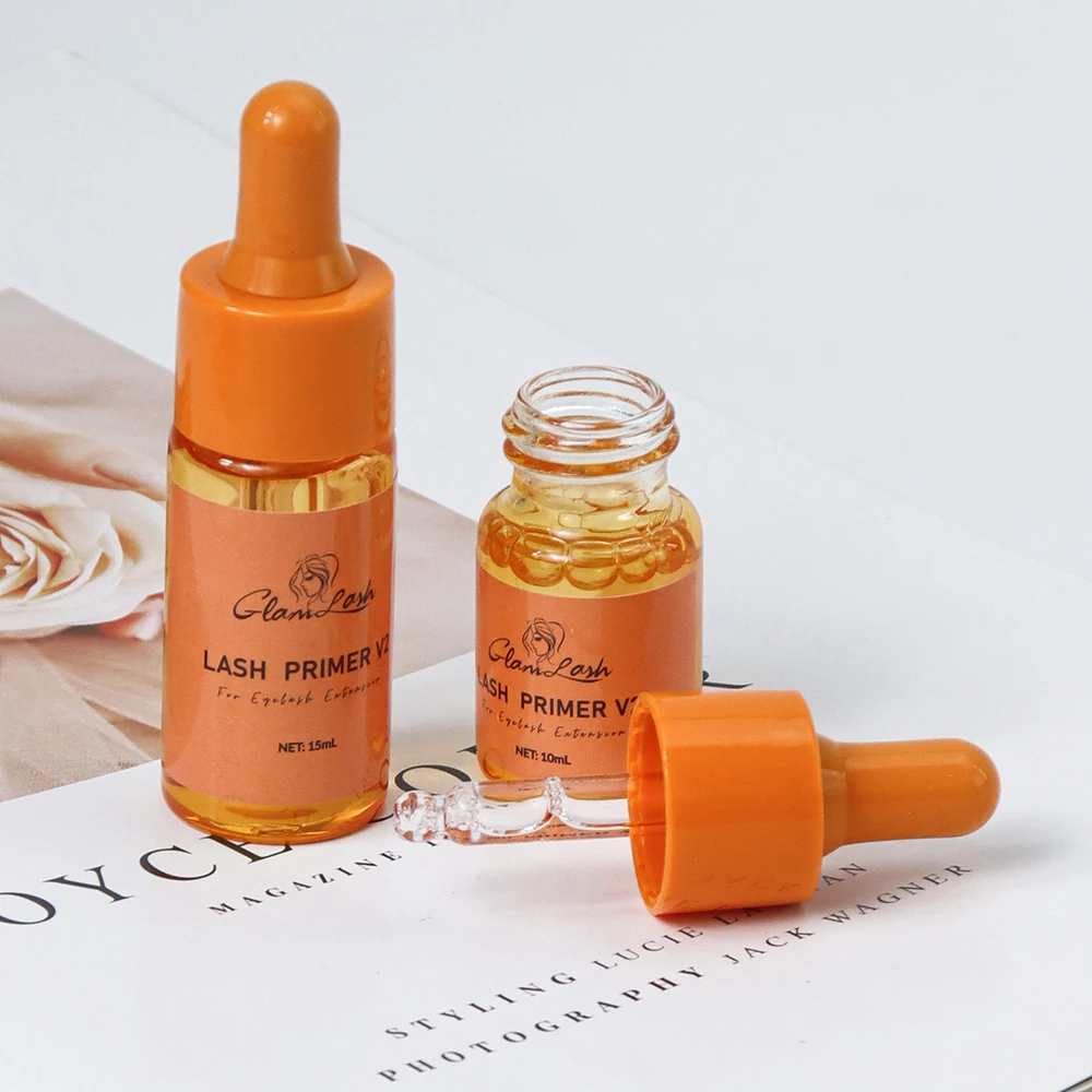 GLAMLASH 10/15ml まつげエクステグルー プライマー 速乾 長持ち まつげ固定剤 プライマー