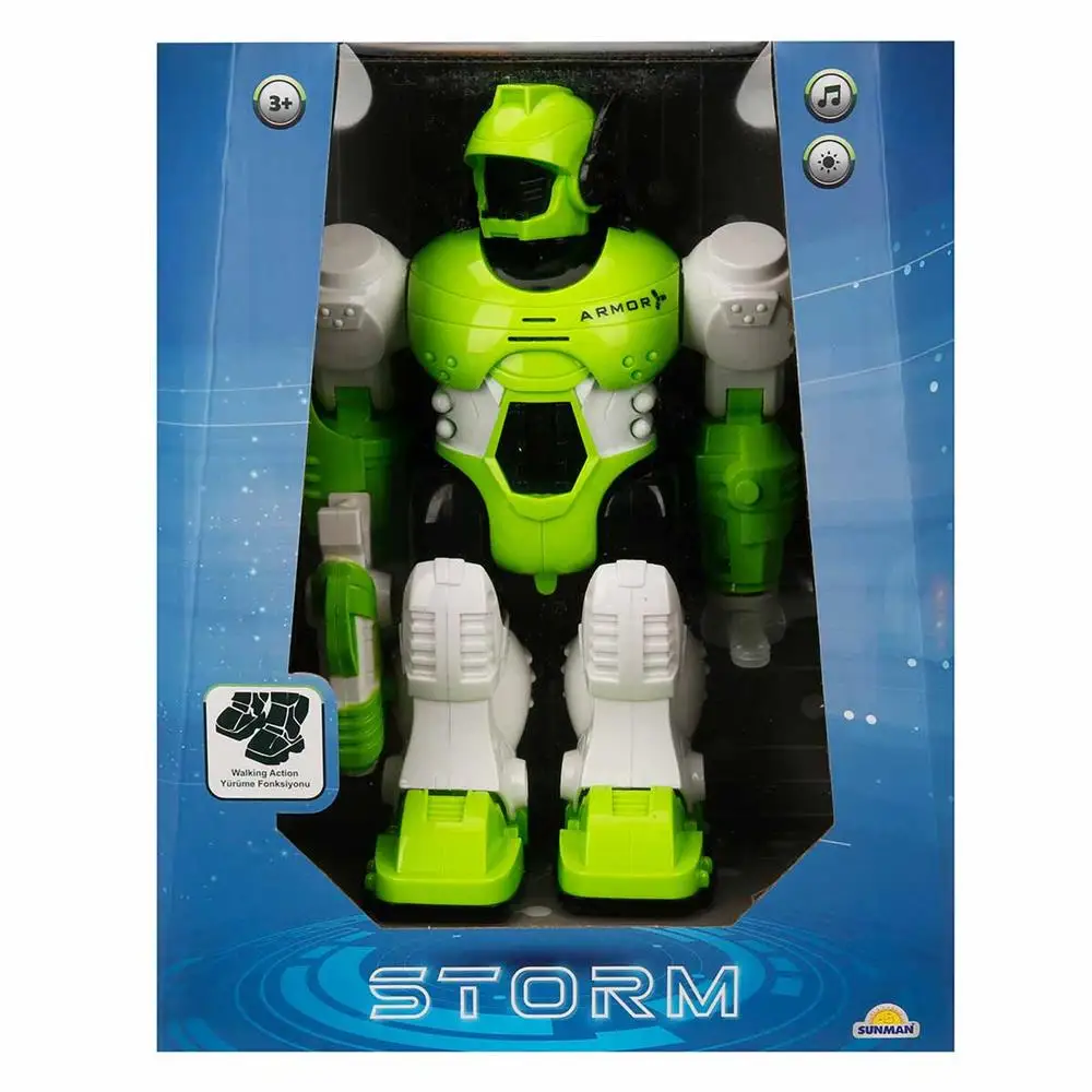 Storm Brave and loud and lighted walking Robot 25 cm