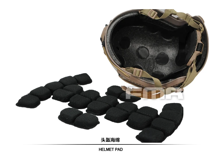 Outdoor Sports Tactics FAST New Helmet Suspension System + Advanced Memory Sponge + Helmet Foam Accessories TB1050