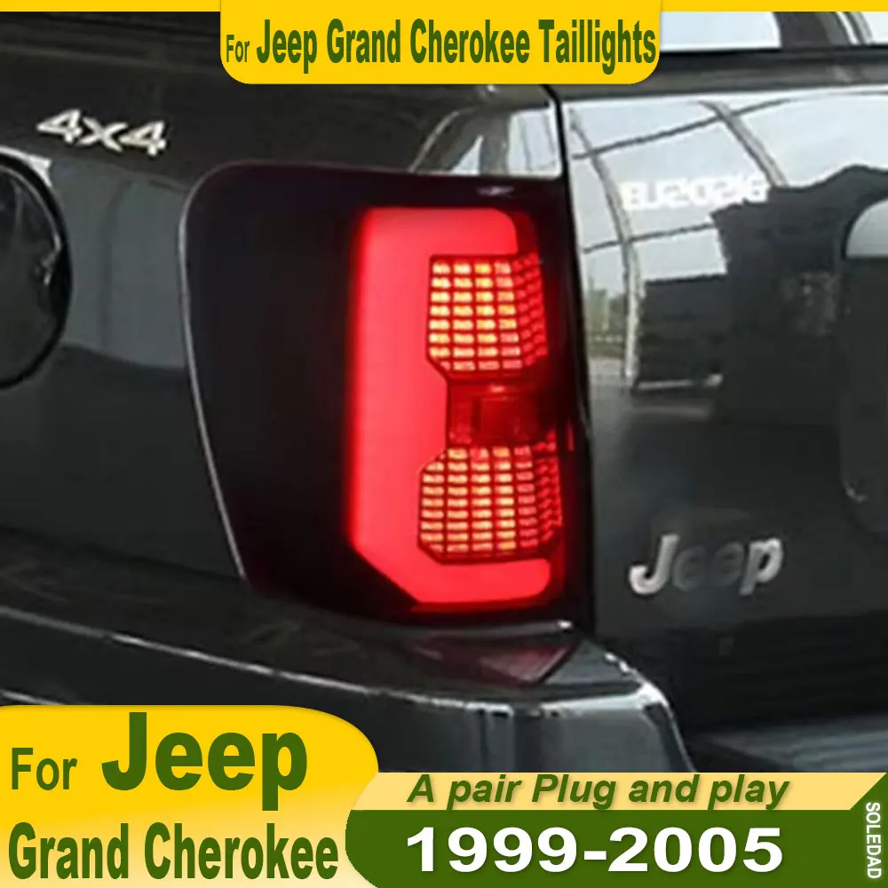 Car Tail Light For Jeep Grand Cherokee 1999 2000 2001 2002 2003 2004 2005 Rear Bumper Tail Lamp Rear Stop Brake Fog Taillamp
