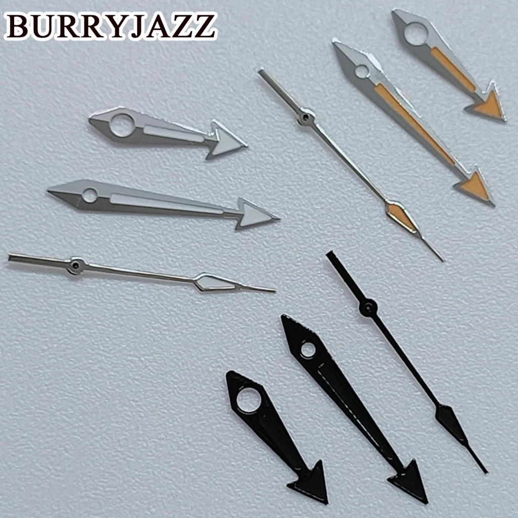 BURRYJAZZ NH35 NH36 NH38 7S26 7S36 4R35 4R36 Стрелки часов Черный Серебристый Золотой Розовое Золото Стрелки Зеленый Светящийся