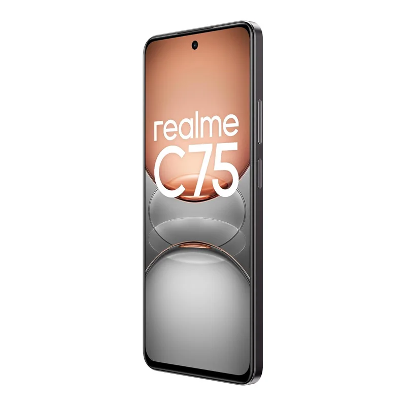 هاتف Realme C75 الذكي 4G 8+256GB، بطارية 6000mAh 45W شحن سريع 50MP Fliker كاميرا رئيسية للهاتف المحمول 5G ثنائي الشريحة 6.6 بوصة HD LCD 90 هرتز